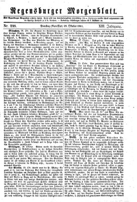 Regensburger Morgenblatt Dienstag 29. Oktober 1861