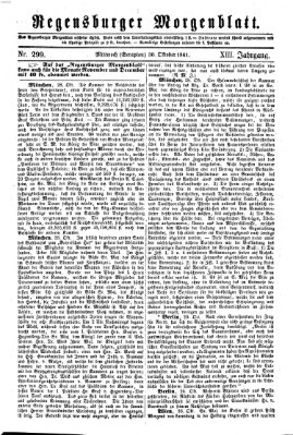 Regensburger Morgenblatt Mittwoch 30. Oktober 1861