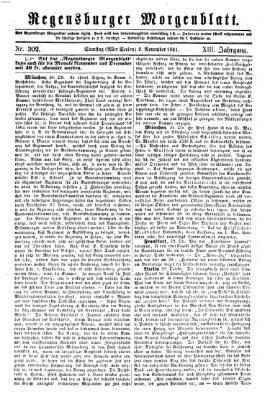 Regensburger Morgenblatt Samstag 2. November 1861