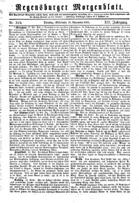 Regensburger Morgenblatt Dienstag 19. November 1861