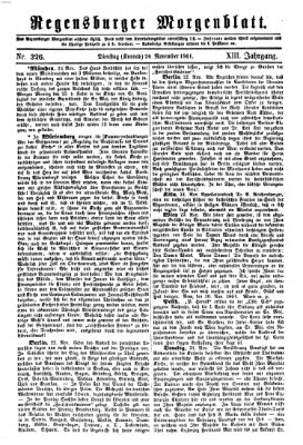 Regensburger Morgenblatt Dienstag 26. November 1861