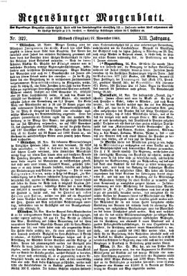 Regensburger Morgenblatt Mittwoch 27. November 1861