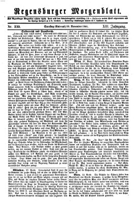 Regensburger Morgenblatt Samstag 30. November 1861