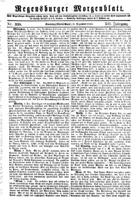 Regensburger Morgenblatt Sonntag 8. Dezember 1861