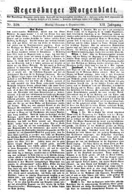 Regensburger Morgenblatt Montag 9. Dezember 1861