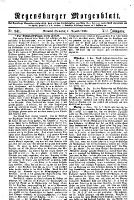 Regensburger Morgenblatt Mittwoch 11. Dezember 1861