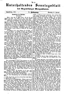 Regensburger Morgenblatt. Unterhaltendes Sonntagsblatt des Regensburger Morgenblattes (Regensburger Morgenblatt) Sonntag 27. Januar 1861