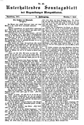 Regensburger Morgenblatt. Unterhaltendes Sonntagsblatt des Regensburger Morgenblattes (Regensburger Morgenblatt) Sonntag 2. Juni 1861