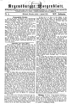 Regensburger Morgenblatt Mittwoch 1. Januar 1862