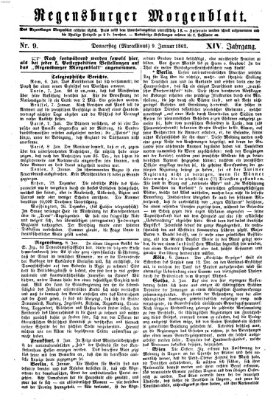 Regensburger Morgenblatt Donnerstag 9. Januar 1862