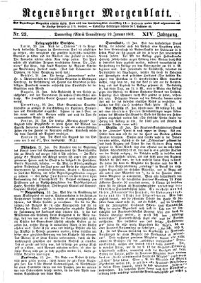 Regensburger Morgenblatt Donnerstag 23. Januar 1862