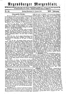 Regensburger Morgenblatt Freitag 24. Januar 1862