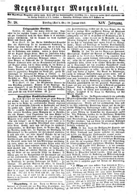 Regensburger Morgenblatt Dienstag 28. Januar 1862