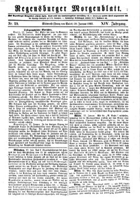 Regensburger Morgenblatt Mittwoch 29. Januar 1862