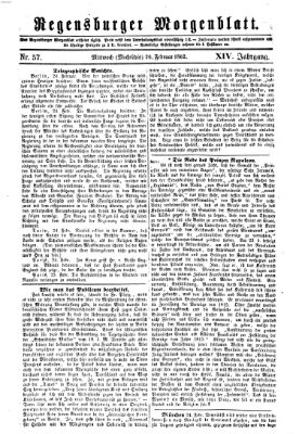 Regensburger Morgenblatt Mittwoch 26. Februar 1862