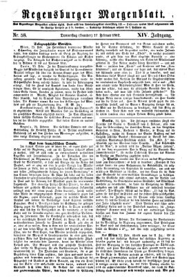 Regensburger Morgenblatt Donnerstag 27. Februar 1862