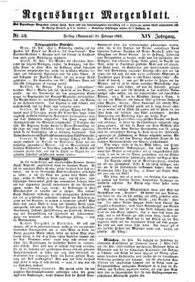 Regensburger Morgenblatt Freitag 28. Februar 1862