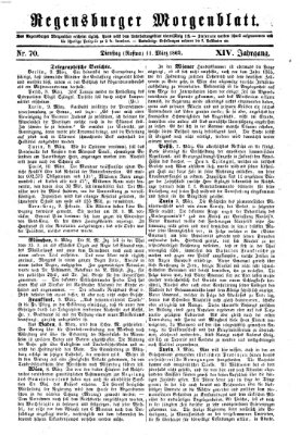 Regensburger Morgenblatt Dienstag 11. März 1862