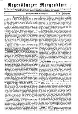 Regensburger Morgenblatt Freitag 14. März 1862