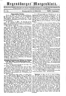 Regensburger Morgenblatt Sonntag 16. März 1862