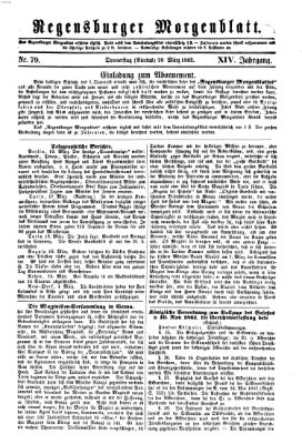 Regensburger Morgenblatt Donnerstag 20. März 1862