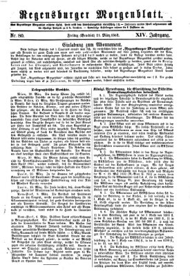 Regensburger Morgenblatt Freitag 21. März 1862