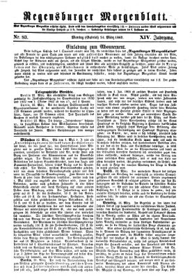 Regensburger Morgenblatt Montag 24. März 1862