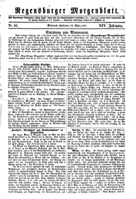 Regensburger Morgenblatt Mittwoch 26. März 1862