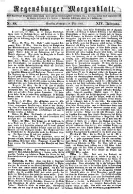 Regensburger Morgenblatt Samstag 29. März 1862