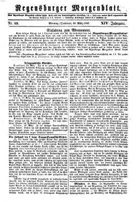 Regensburger Morgenblatt Sonntag 30. März 1862