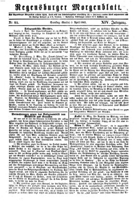 Regensburger Morgenblatt Samstag 5. April 1862