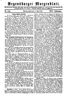 Regensburger Morgenblatt Montag 14. April 1862