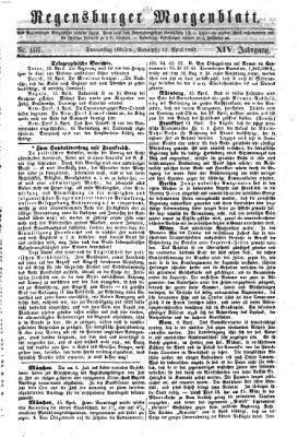 Regensburger Morgenblatt Donnerstag 17. April 1862