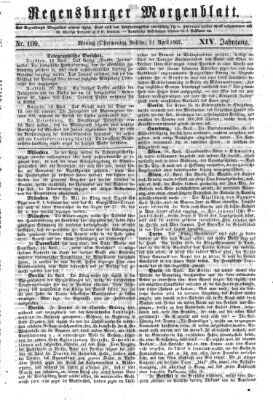 Regensburger Morgenblatt Montag 21. April 1862