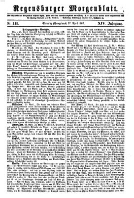 Regensburger Morgenblatt Sonntag 27. April 1862