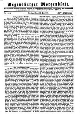 Regensburger Morgenblatt Dienstag 27. Mai 1862