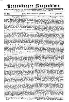 Regensburger Morgenblatt Freitag 13. Juni 1862