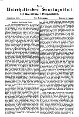 Regensburger Morgenblatt Sonntag 12. Januar 1862