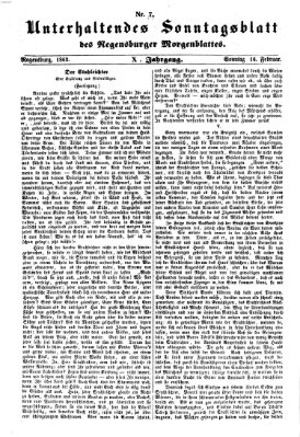 Regensburger Morgenblatt Sonntag 16. Februar 1862