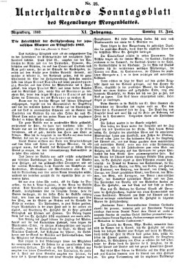 Regensburger Morgenblatt Sonntag 22. Juni 1862