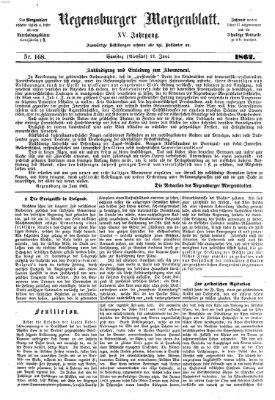 Regensburger Morgenblatt Samstag 21. Juni 1862