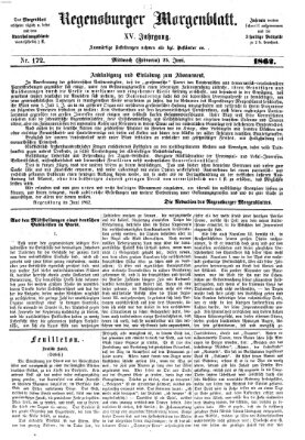 Regensburger Morgenblatt Mittwoch 25. Juni 1862