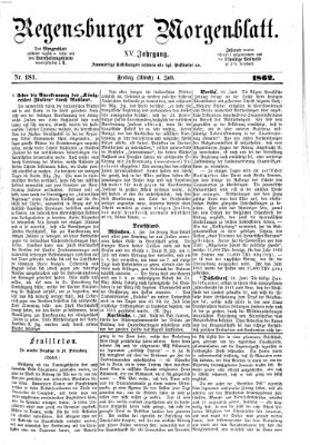 Regensburger Morgenblatt Freitag 4. Juli 1862