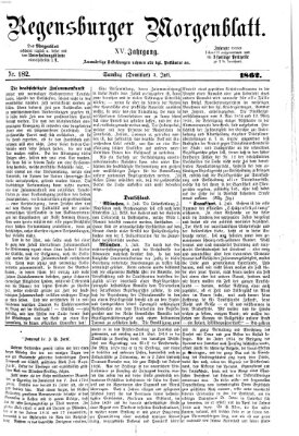 Regensburger Morgenblatt Samstag 5. Juli 1862