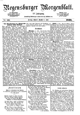 Regensburger Morgenblatt Freitag 11. Juli 1862