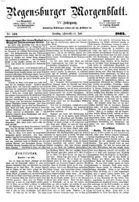 Regensburger Morgenblatt Dienstag 15. Juli 1862