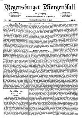 Regensburger Morgenblatt Samstag 19. Juli 1862