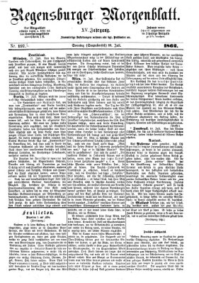 Regensburger Morgenblatt Sonntag 20. Juli 1862