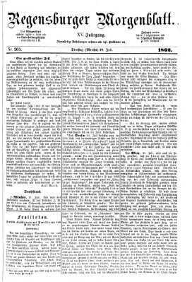 Regensburger Morgenblatt Dienstag 29. Juli 1862