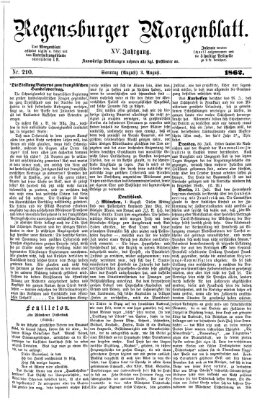 Regensburger Morgenblatt Sonntag 3. August 1862